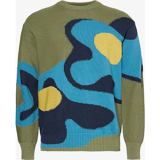 PS by Paul Smith Green Knitted Crewneck Sweater - 34 Greens - XL