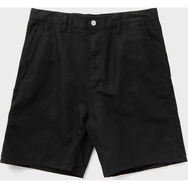 Carhartt Wip, Shorts, Herr, S, Linne, Knälånga shorts i linneblandning med fickor - black (S)