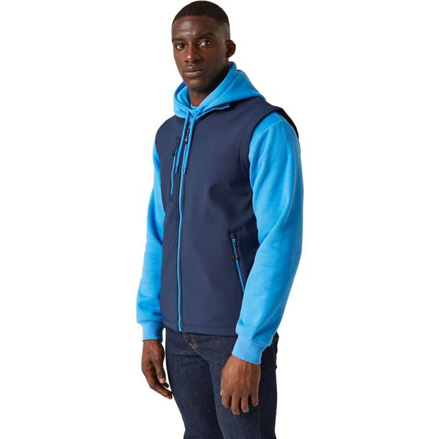 Regatta Professional Men's Water Repellent Navigate 2 Layer Softshell Bodywarmer Navy French Blue, Size: XL