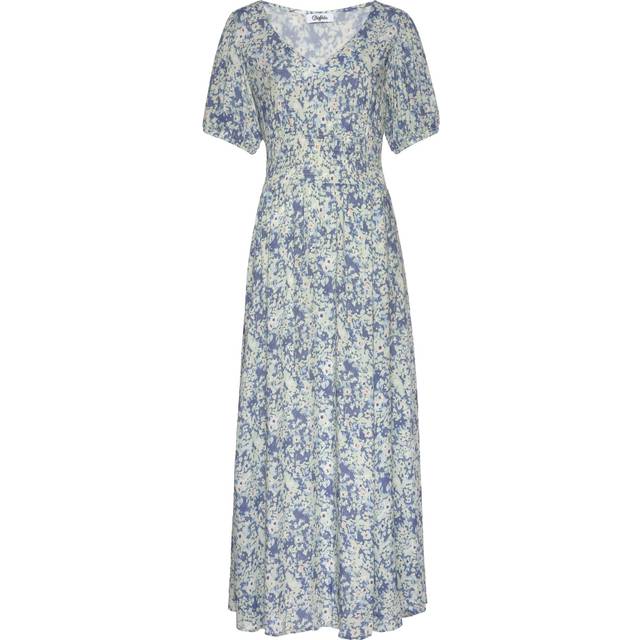 Buffalo Floral Print Maxi Dress - Blue Floral