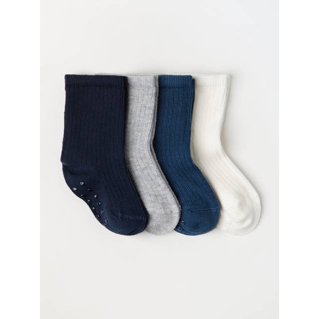 4-pack ribbade strumpor
