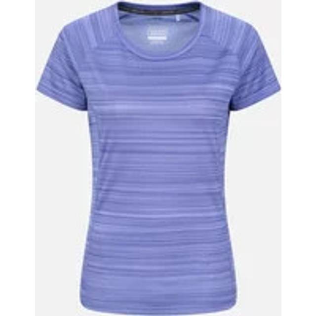 Mountain Warehouse Womens Endurance Striped T-Shirt - Blue - 6