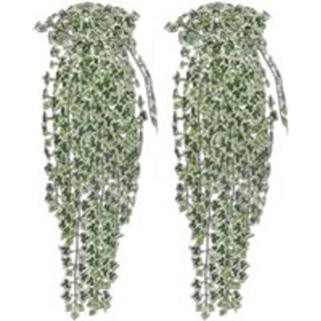 2 pcs Artificial Ivy Bush 90 cm Variegated - Green - One Size