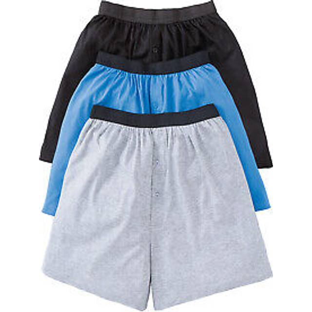 Pack Of 3 Knitted Boxer Shorts - Multi - XXL