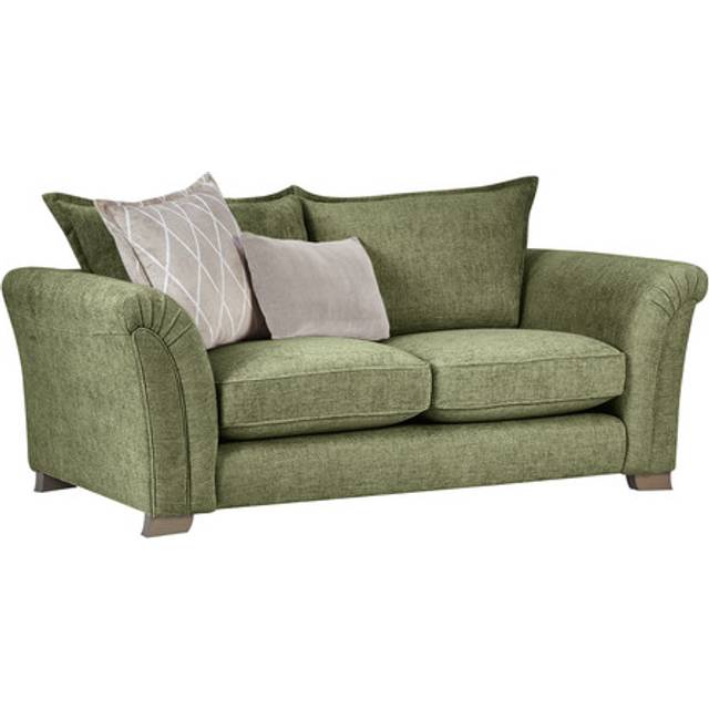 Olive Fabric Sofas - 3 Seater Sofa - Ashby Range - Oak Furnitureland