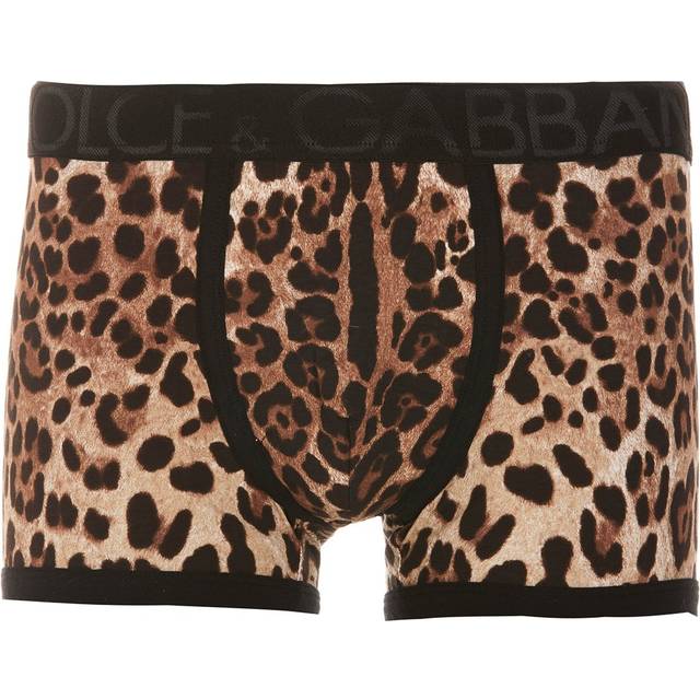 Dolce & Gabbana-Animal Print Boxers Intimo Multicolor-Uomo - 6