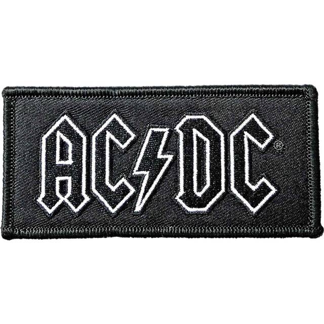 AC/DC Patch Classic Band Logo new Official Black  Iron On 10x4.5cm
