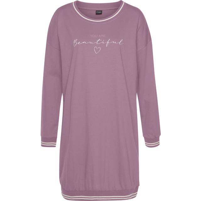 Vivance Dreams Long Sleeve Nightgown - Mauve