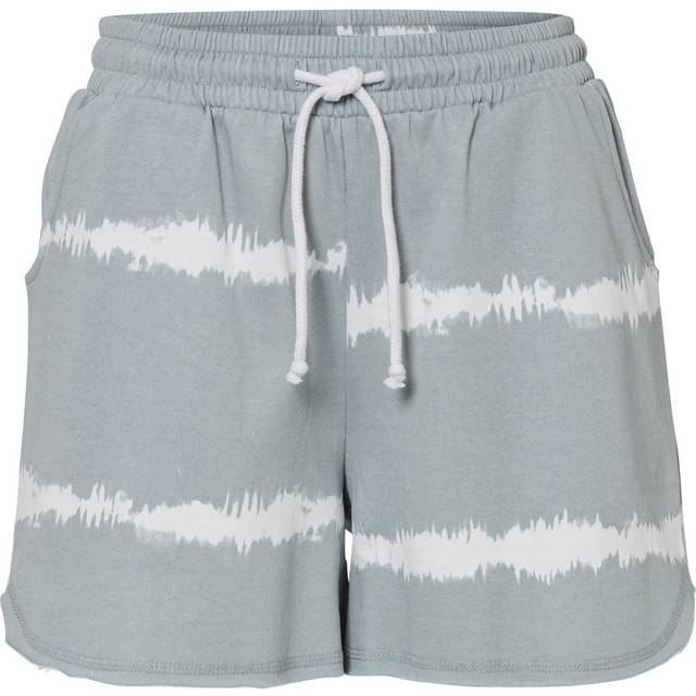 bonprix Batik Print Shorts - Pale Blue