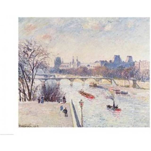 The Louvre 1902 Poster Print by Camille Pissarro - 24 x 18 in.