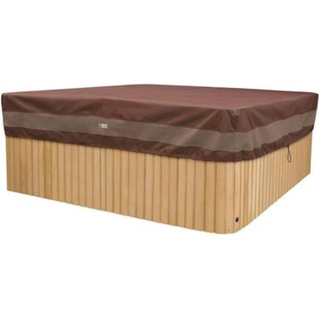 Duck Covers Ultimate Waterproof 94 Inch Rectangle Hot Tub Cover  Outdoor Spa Cover
