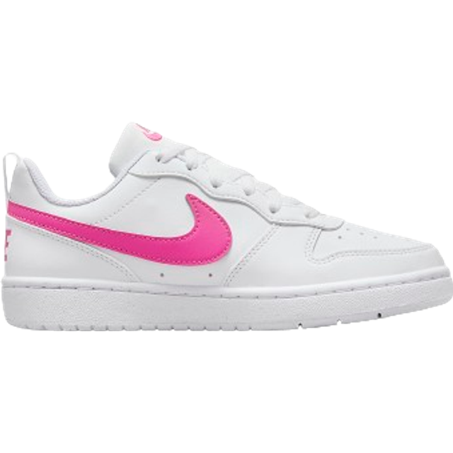 NIKE pojke Court Borough Low Recraft Gs Bambina Sneaker, Vit laser fuchsia, 38.5 EU