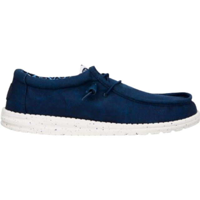 Hey Dude Wally Canvas Trainers/Shoes, UK 12 Navy - Blue