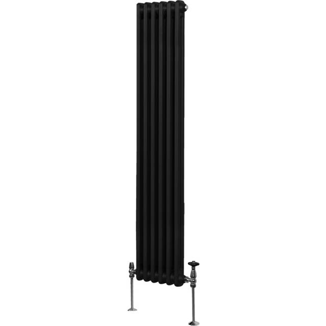 Monster Shop Traditional 2 Column Radiator - 1800 X 382Mm - Anthracite Grey, Grey