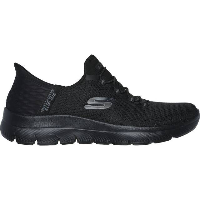 Skechers Women's Slip Ins Summits Diamond Dreams Black Trainers - UK 8