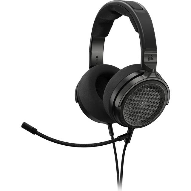 CORSAIR VIRTUOSO PRO Trådbundet Spelheadset Med Öppen Baksida - Löstagbar Enkelriktad Mikrofon - 50 mm Grafenelement - 20 Hz-40 kHz Frekvensåtergivning - Kolfiber