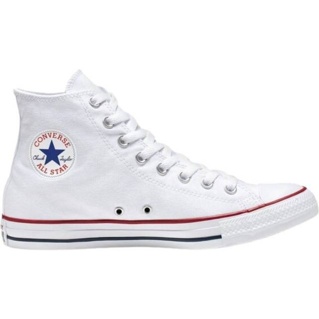 Converse Unisex Wide Fit Hi Top Trainers - White, Optical White, Size 12, Women