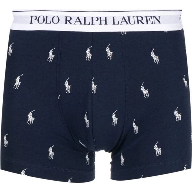 Polo Ralph Lauren for man. 714830299057 Pack of 3 boxers navy, print and white (L), Homewear, Cotton
