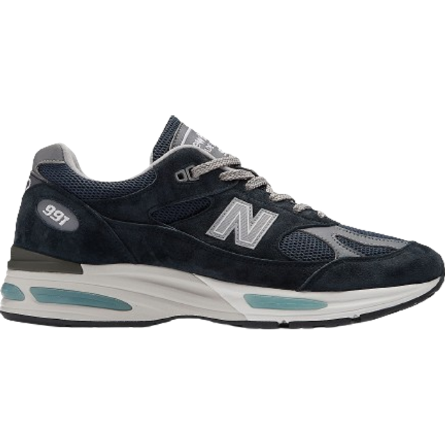 New Balance Kids 991v2 Trainers Dark Navy In Blue, 4
