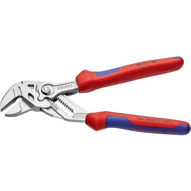 Knipex Pliers Wrench Pliers/Wrench - Single Tool, Chrome Plated, Grips - 180mm