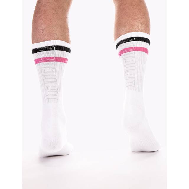 Barcode Berlin Fashion Socks 70s White Men's Socks 91620/3115 Sale Fast Shipping