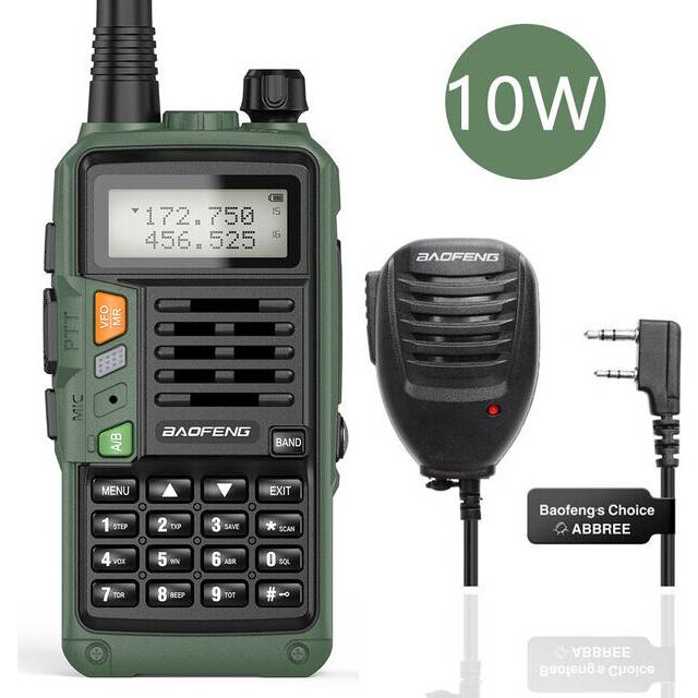 2022 BAOFENG UV-S9 Plus Walkie Talkie Green Yellow Tri-Band 10W With USB Charger Powerful CB Radio Transceiver VHF UHF