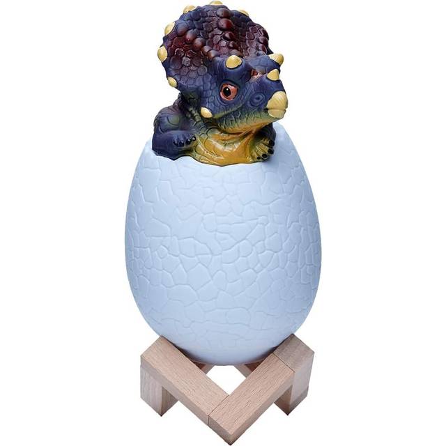 Dinosaur Lamp -USB Rechargeable Child Night Light, 16 Colors
