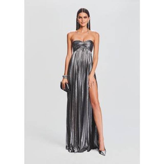 retrofete Zoa Dress in Gunmetal - Charcoal. Size M (also in ). (M)