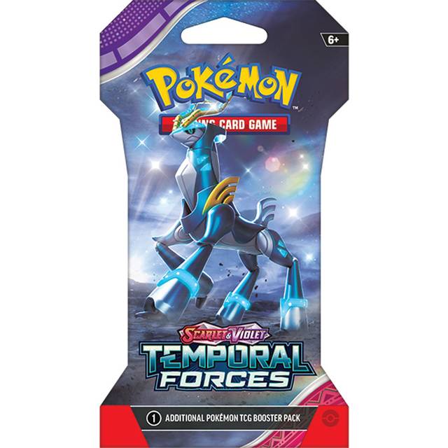 Pokémon, SV5: Temporal Forces, 1 Sleeved Booster [Random art på sleeven]