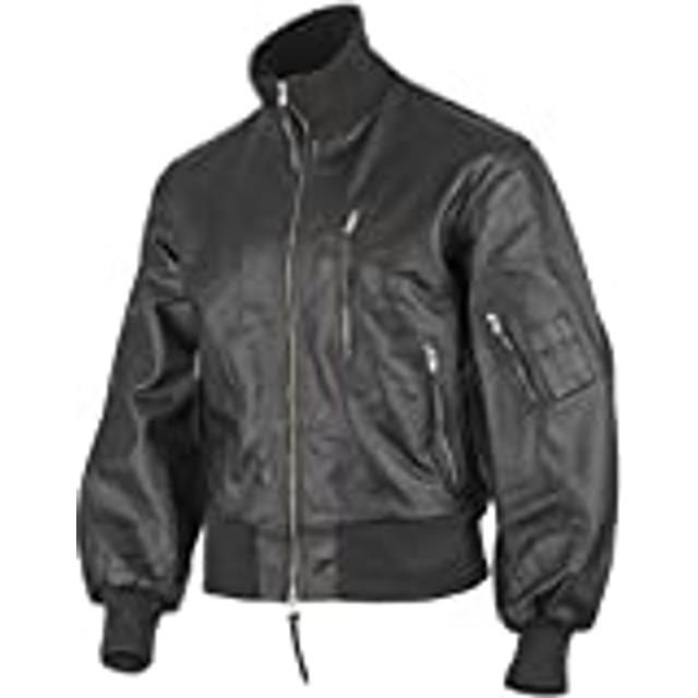 Mil-Tec BW German Leather Flight Jacket - Black