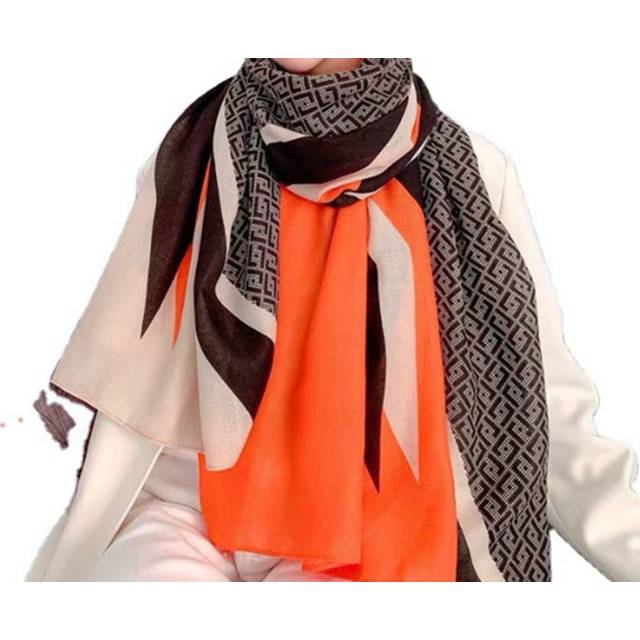S01 Cotton Linen Scarf Korean Thin Section Western Fashion Shawl Versatile Hair Scarves and Wraps Headscarf for Women