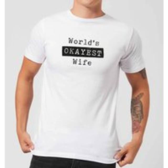 World's Okayest Wife Men's T-Shirt - White - XXL - White