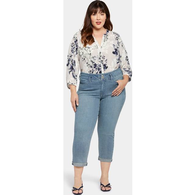 Nydj Plus Chloe Thistle Falls Capri Jean
