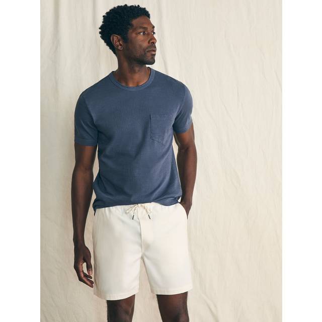 Faherty Essential Drawstring Linen-Blend Short