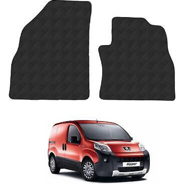 Peugeot bipper floor mats for 2008+ van heavy duty tailored rubber mats