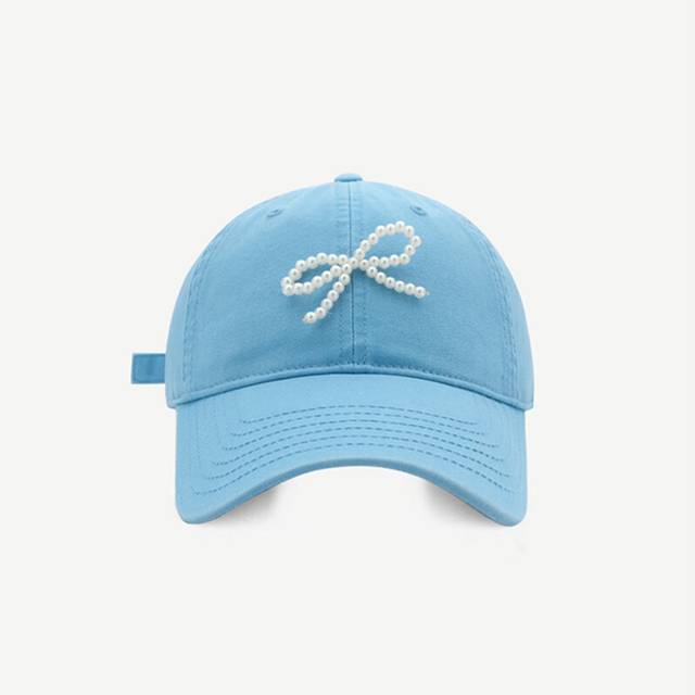 (Sky blue) Baseball Sports Cap Female Niche Design Net Red Sweet Fashion Shade Cap Casual