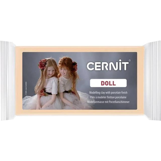 Cernit CE0950500855C – block modelleringspasta (polymer) DOLL, ugnhärdande, omedelbart användbar, 500 g, perfekt för gör-det-själv, dockor och figurer, för nybörjare och hobbykonstnärer, solbränna, 1