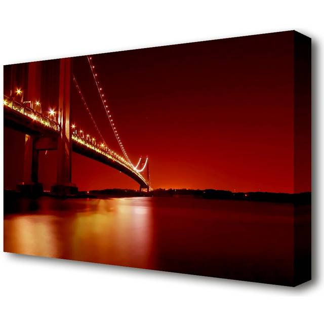 The Golden Gate Bridge - Wrapped Canvas Photograph Print (50.8 cm H x 81.3 cm W)
