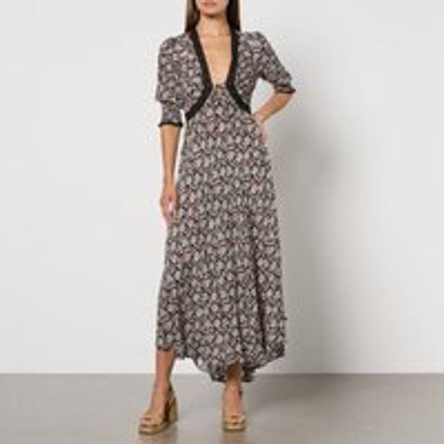 RIXO Amina - Carnation Slate Regular / S/UK10 - Black
