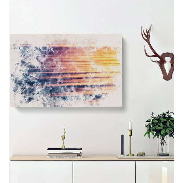 Calming Ocean - Wrapped Canvas Graphic Art Print (40cm H x 60cm W x 3cm D)