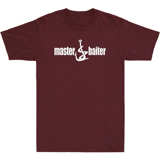 Master baiter fishing carp angling rod reel fisherman men's cotton t-shirt