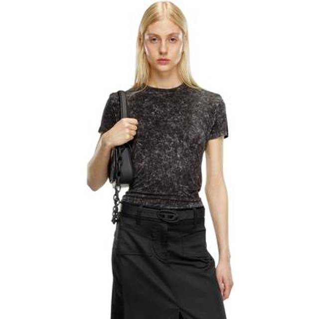 Diesel, Topp, Dam, M, Bomull, T-Mezzo T-Shirt - gray (M)