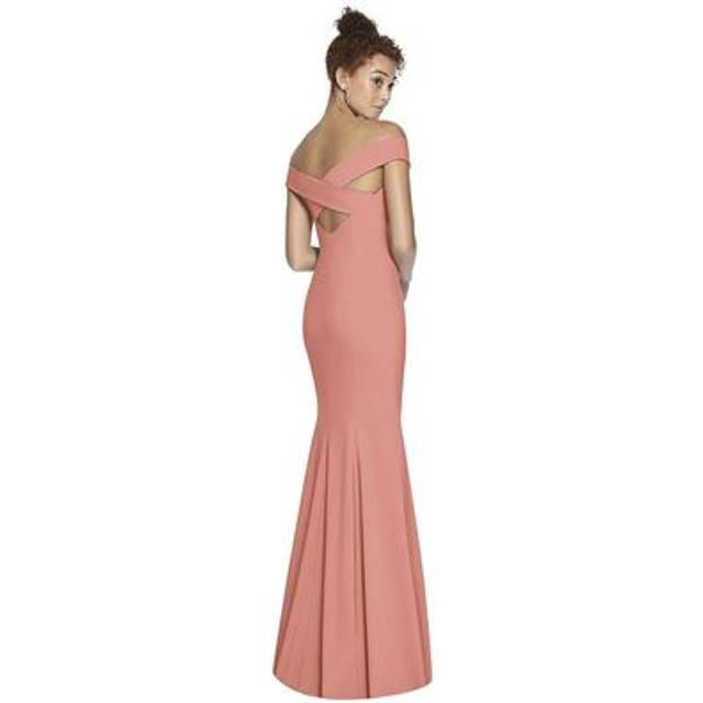 Dessy Collection Off-The-Shoulder Gown
