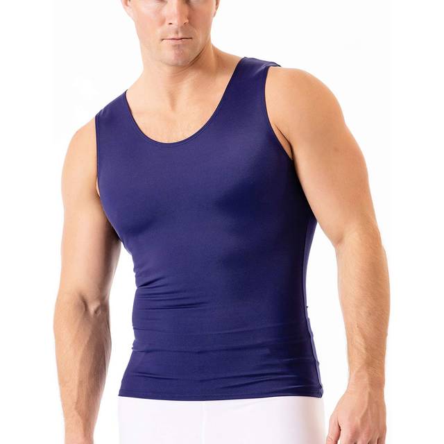 Insta Slim Mens Compression Tank Top - Slimming Body Shaper Muscle Tank  Abdomen Control Undershirt for Home  Workouts  Gym  Running  Special Occasion