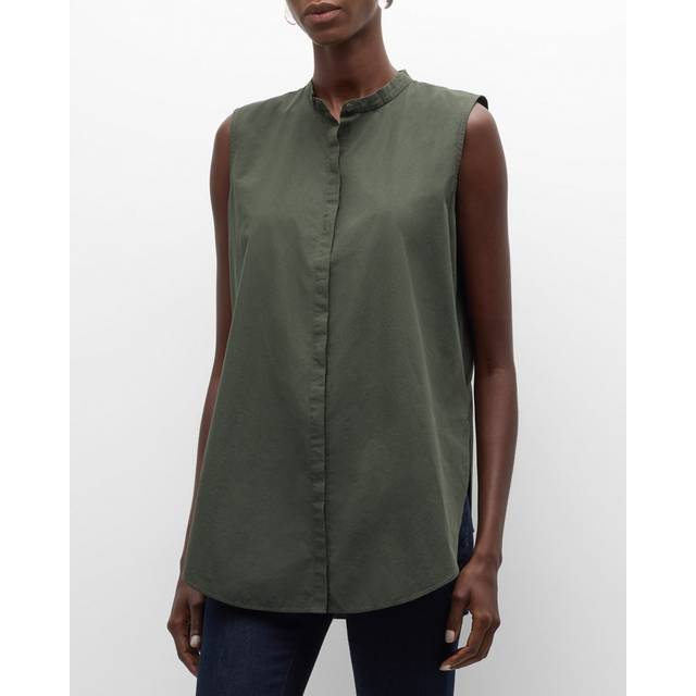 EILEEN FISHER Mandarin Collar Shirt