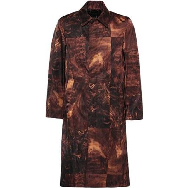 Dunhill Man Overcoat & Trench Coat Brown Size M Polyamide