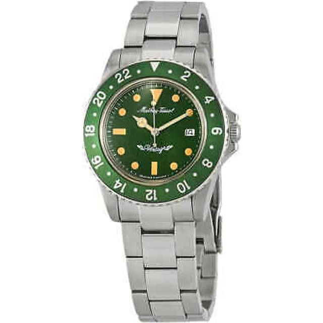 Mathey-Tissot Mathy Vintage Stainless Steel Green Dial Quartz H900AV Men's Watch green