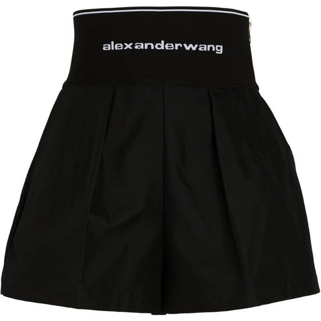 Alexander Wang High-Rise Safari Shorts - Black - 0