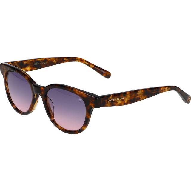Scotch & Soda 7038 101 Women's Sunglasses Tortoiseshell Size 50 - Dark Tortoise (50)