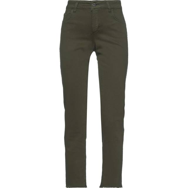 Liu •jo Woman Jeans Military green Size 25W-28L Cotton, Elastane - Green